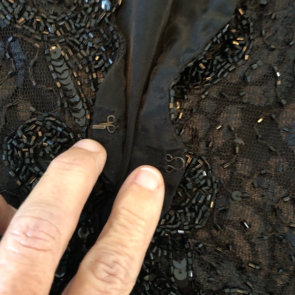 Vintage Brilliante by J.A. Sequins Beaded Lace Black Jacket, Women’s PL, Formal - Picture 16 of 16